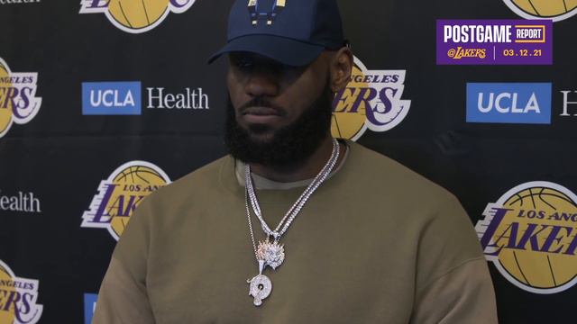 Lakers Postgame: LeBron James (3/12/21) смотреть онлайн