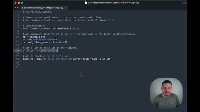 Create a timeline with all the clips found on the media pool using Python in DaVinci Resolve смотреть онлайн