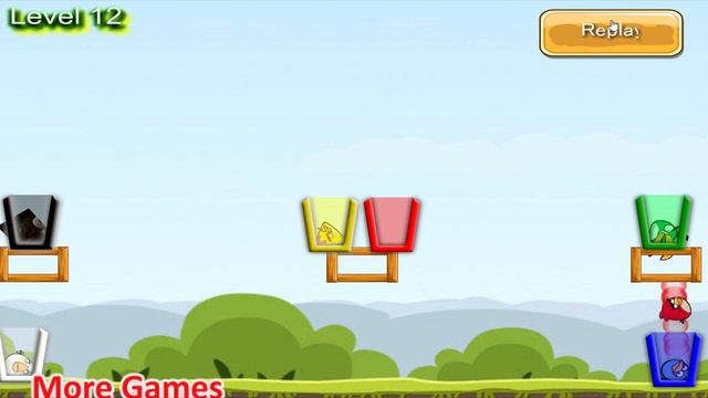 Angry Birds Drink Water 2 - SHOOT ALL BIRDS INTO COLOR CUP OF WATER смотреть онлайн