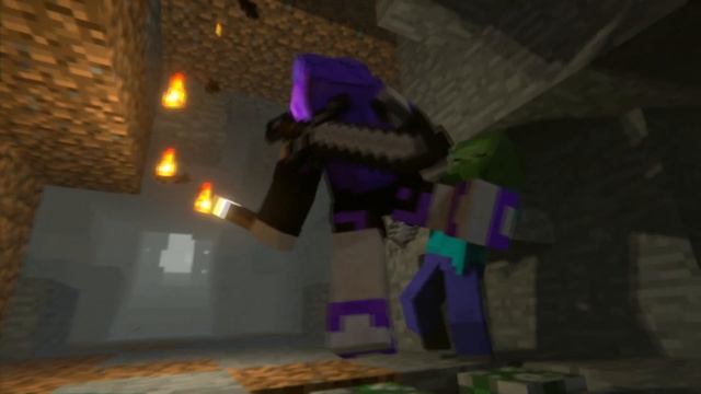 Zombie In The Cave (Minecraft Animation Short) смотреть онлайн
