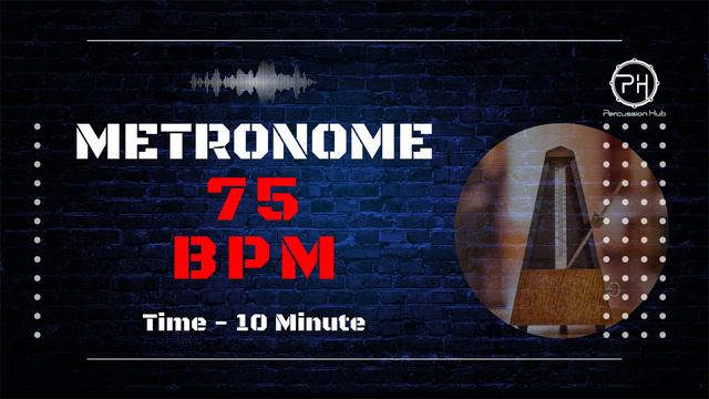 75 BPM Metronome | 10 Minute смотреть онлайн