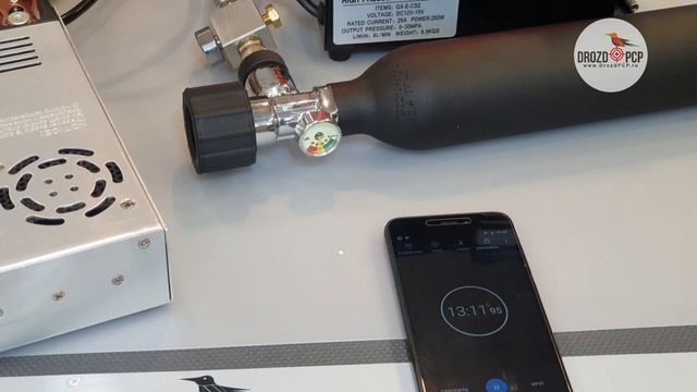 ТЕСТ Компрессора высокого давления GX 12-220в 300атм смотреть онлайн