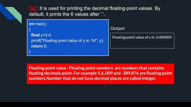 #C C Format specifiers | C language tutorial | C programming tutorial смотреть онлайн