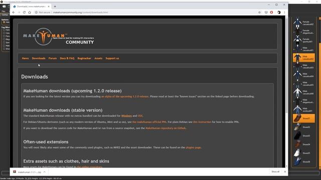 Creating Video Game Character with MakeHuman - Better Than Adobe Fuse? смотреть онлайн