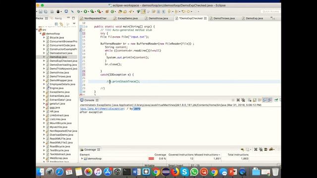 Handling Exceptions in Java Program (Tutorial #5) смотреть онлайн