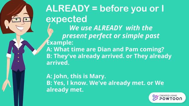 How to use JUST, ALREADY, and YET in a sentence смотреть онлайн