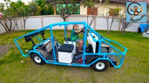 Дети и Машина. Милан и Папа делают корпус для полицейской машины. МанкиТайм