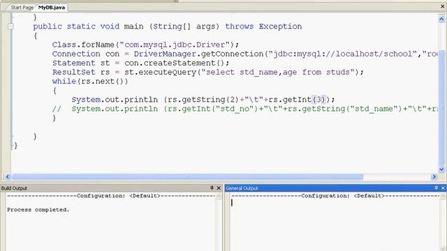 08 - Java Database Connectivity (JDBC) - Part 1: MySQL driver & rows selection and insertion смотреть онлайн