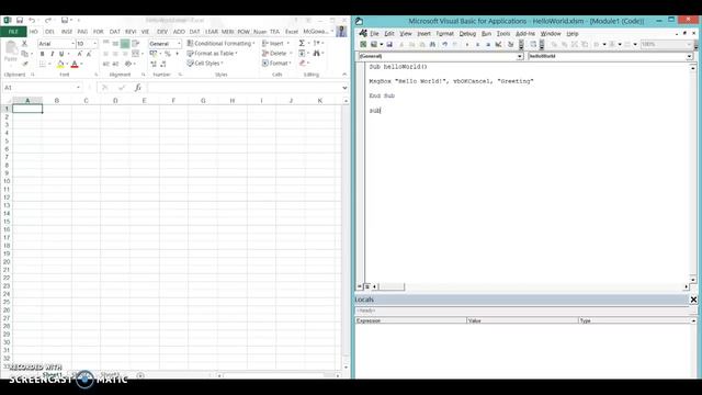 Hello World - MsgBox & Range смотреть онлайн