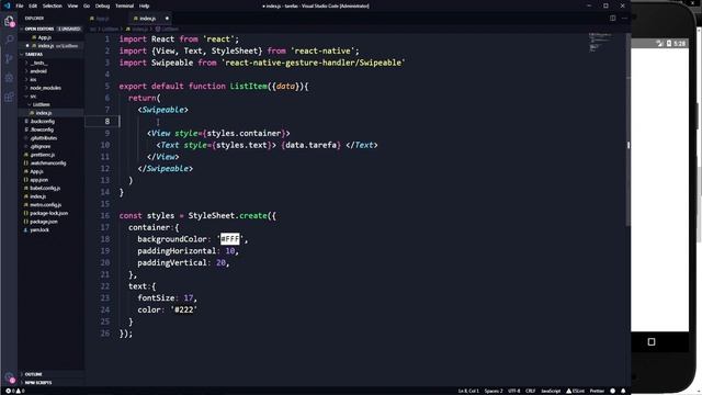 React Native - Criando lista com swipe + Animações смотреть онлайн