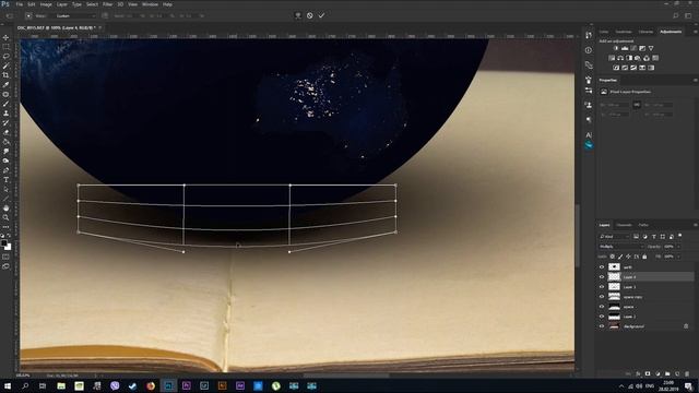 Space book and planets speed art. Photoshop manipulation. смотреть онлайн