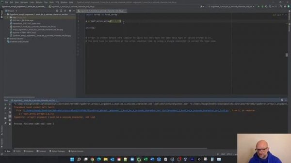 How to Fix Type Error: Array() Argument 1 Must Be a Unicode Character, Not List