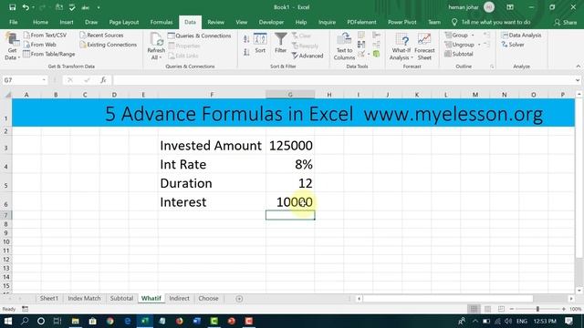 5 Advance Excel Formula in Hindi смотреть онлайн