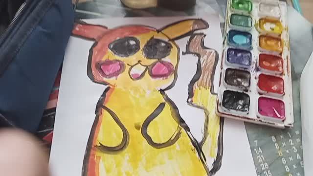 пикачу покемон раскрашиваю#тренд#скибили#амогус#сериал#мульт#сам зделал#топ#реек#рекомендации смотреть онлайн