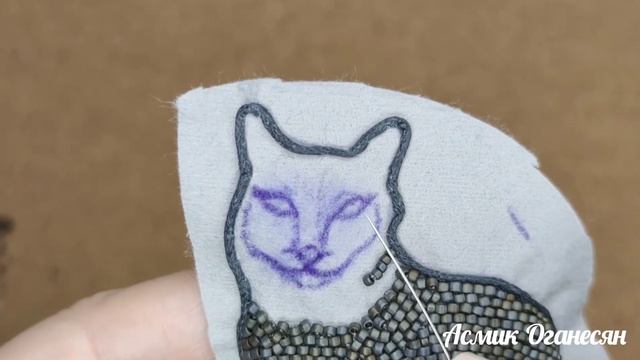 Брошь «Кот». Процесс создания броши. смотреть онлайн