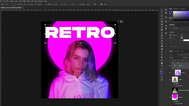 РЕТРО АРТ ЗА 2 МИНУТЫ В ФОТОШОПЕ / RETRO SPEED ART смотреть онлайн
