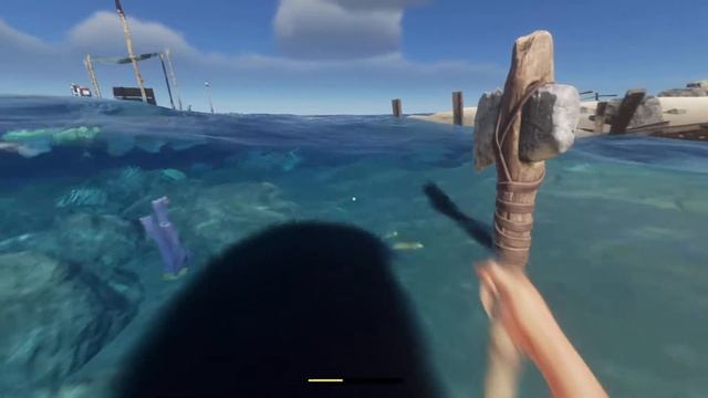 Stranded Deep - Выживание без купюр. Серия 10. Построил вертолет. Первая встреча с морскими боссами