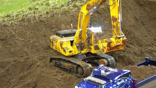 Mega RC Model Trucks, RC Machines, My New Lesu BL71 Tractor Work Hard!! RC Construction Site Action