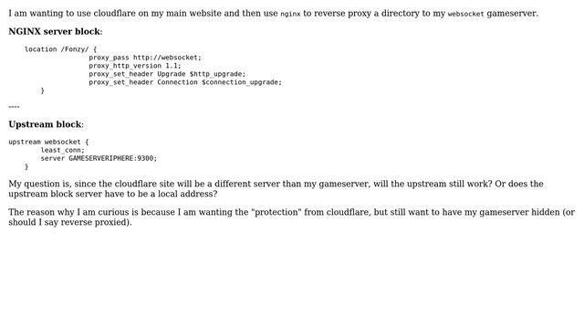 Webmasters: Reverse proxying a Websocket upstream with Cloudflare смотреть онлайн