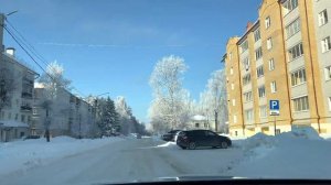 Зеленодольск, зимние улицы города