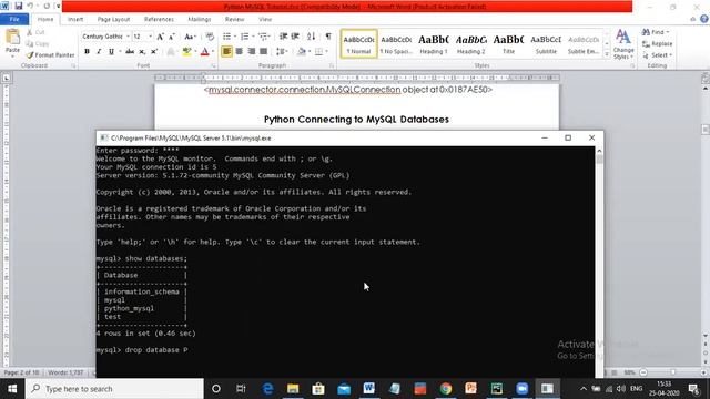 Learn How to Install and Connect you python Application using Mysql database смотреть онлайн