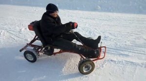 картинг с мотором от бензопилы дружба