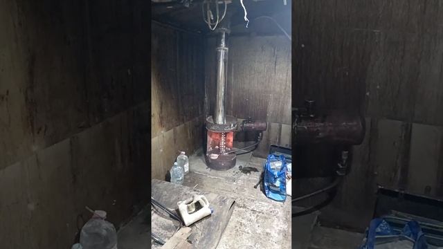 #печка на отработке для гаража# и не только #своими руками нюансы изготовления.