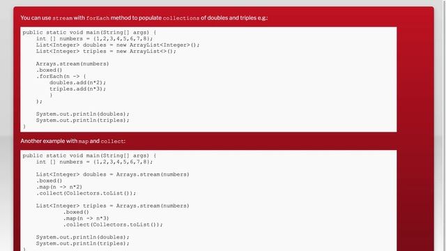 Using Streams instead of for loop in java 8 смотреть онлайн