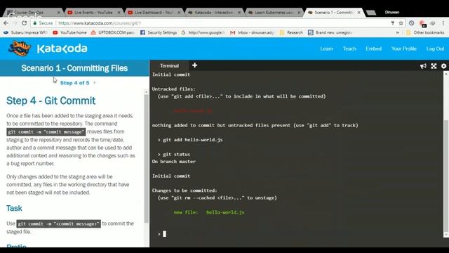 Git Version Control Scenario Part 01 смотреть онлайн