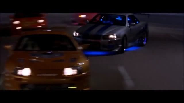 Форсаж 2. Пол Уокер. Nissan Skyline. Первая гонка из фильма Форсаж 2 смотреть онлайн