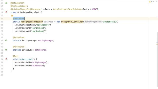 Replacing the Default In-Memory Database of @DataJpaTest Using Testcontainers смотреть онлайн