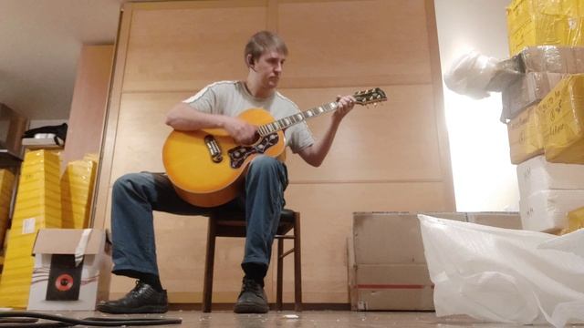 Обзор китайской реплики акустической гитары Gibson J-200 смотреть онлайн