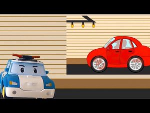 Робокар Поли. Изучаем дорожные знаки. Знаки сервиса. Robokar Poli