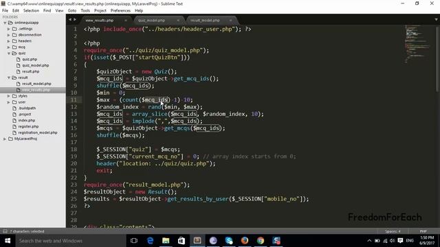 16 - MCQs Quiz PHP - Random selection of MCQs смотреть онлайн
