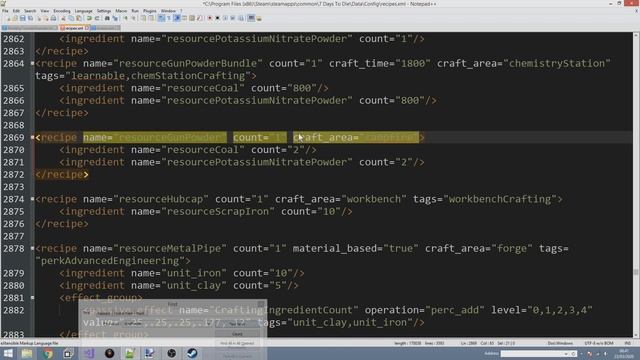 Recipes using Workstations & Tools - 7 Days to Die XML Modding Tutorial for Beginners - Episode 4 смотреть онлайн