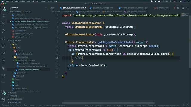 Getting Signed-In Credentials in Flutter - GitHub Clone Tutorial смотреть онлайн