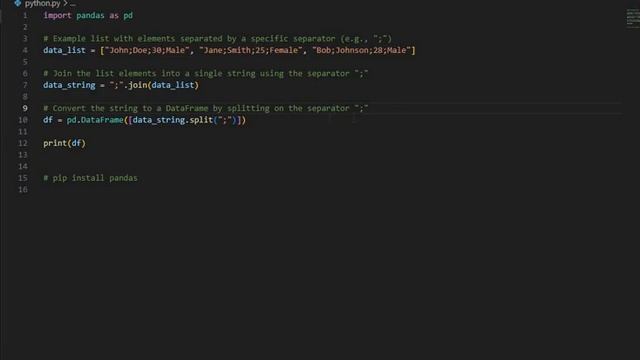 Python List to Dataframe Separator | Python Tutorial смотреть онлайн