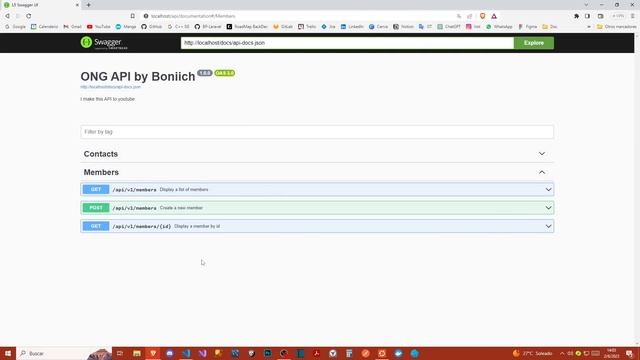 Video #8 - Documentamos los metodos del endpoint MEMBER (Laravel y docker) смотреть онлайн