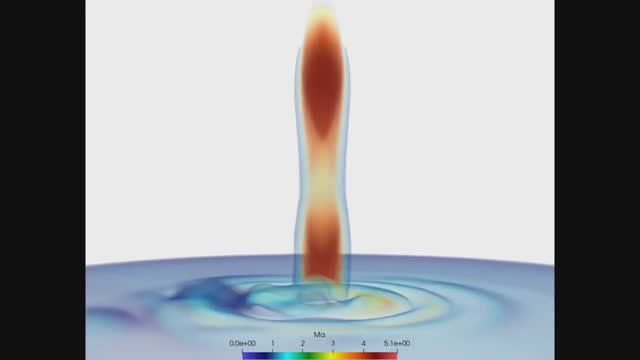 Impingement Supersonic Jet NVIDIA IndeX for ParaView Plug-in смотреть онлайн