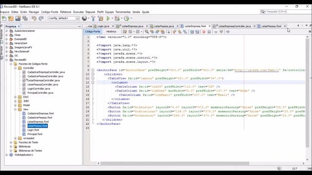 Preenchendo TableView Empresa - PostgreSQL - JavaFX смотреть онлайн