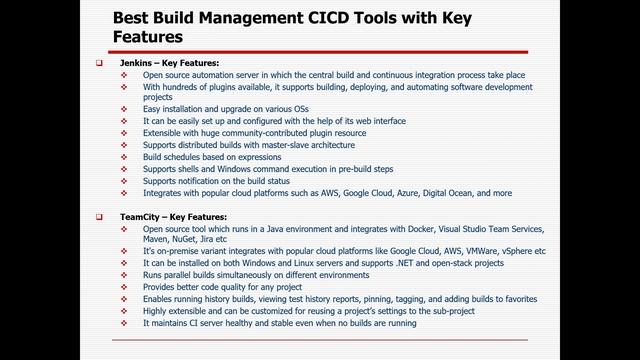 Automation Testing & DEVOPS Conceptual Training Session #4 - Best Build Management CICD Tools смотреть онлайн