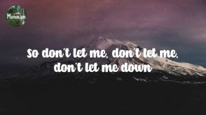 The Chainsmokers - Don't Let Me Down // Lyric video