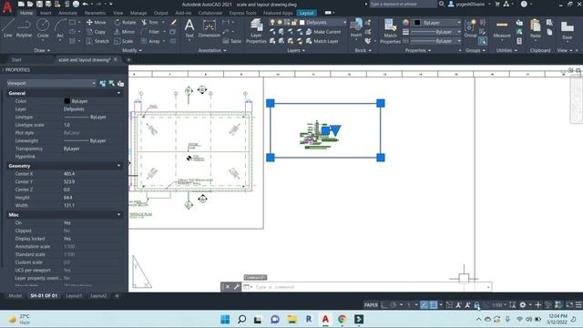 How to Set Sheet Scale Ratio in AutoCAD? Example (1:100 | 1:50 | 1:10) смотреть онлайн