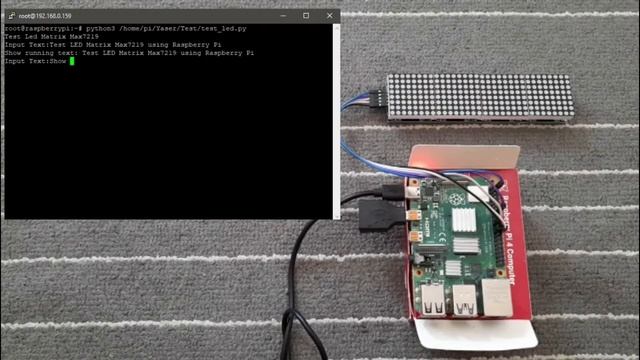 Raspberry Pi: LED matrix max7219 смотреть онлайн