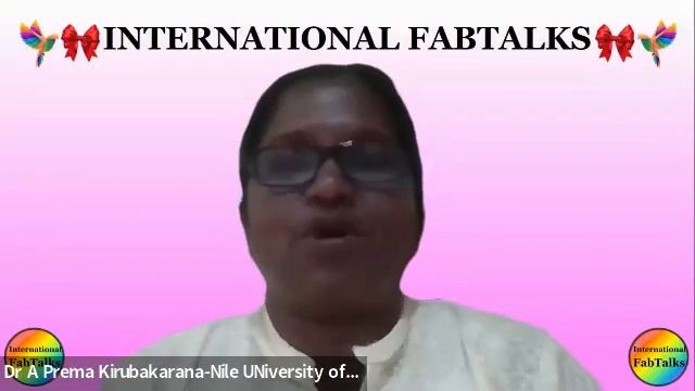 FABTALKS 2023-24 WITH DR. A PREMA KIRUBAKARAN, Associate Professor & HoD, NILE UNIVERSITY,NIGERIA, смотреть онлайн