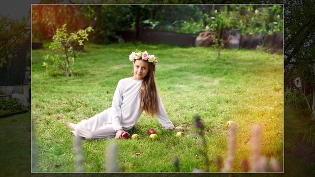 Алёна - Фотосессия с яблоками. Детский фотограф Азаренко Сергей. смотреть онлайн