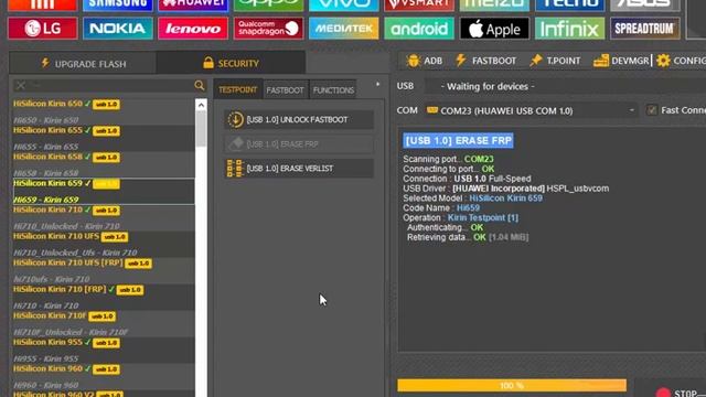 Huawei P Smart FIG-LX1/LXA1/LX2/LX3, FRP ByPass Unlock Tool
