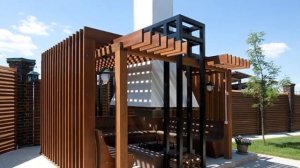 Лаконичные современные беседки