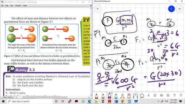 KSSM Physics Form 4 Gravitation : Effect of mass and distance in Gravitational Force смотреть онлайн