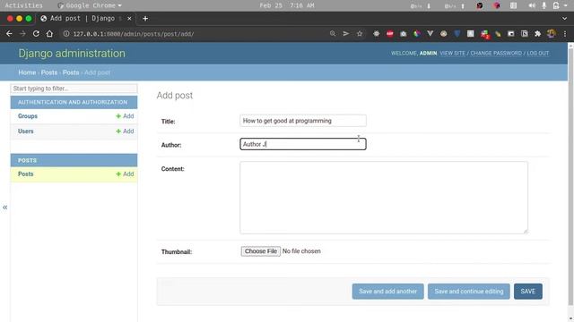 Python Django Basics for Absolute Beginners #8 Using The Django Admin Interface. смотреть онлайн